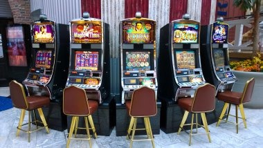 funslot mobile app main navigation showing Live Dealer, Sportsbook, Slots, Esports, and Account sections on a smartphone screen